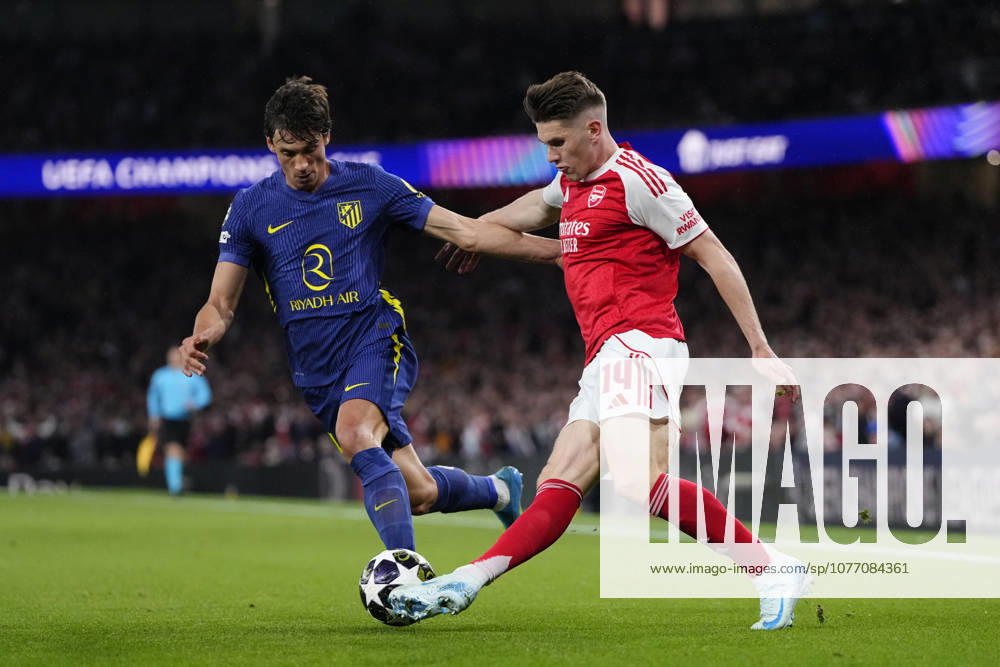 Arsenal FC v Atletico de Madrid - UEFA Champions League LONDON, UNITED KINGDOM - MAY 5: Viktor Gyokeres centre-forward of Arsenal and Sweden and Robin Le Normand centre-back of Atletico de Madrid and Spain compete for the ball during the UEFA Champions League 2025 26 Semi Final Second Leg match between Arsenal FC and Atletico de Madrid at Arsenal Stadium on May 5, 2026 in London, United Kingdom. Jose Hernandez Anadolu London United Kingdom. Editorial use only. Please get in touch for any other usage.