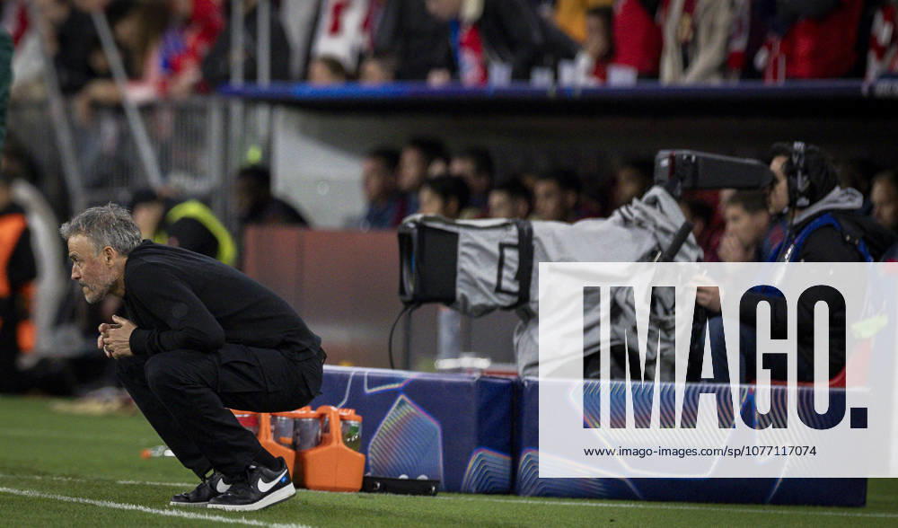 Munich, Germany. 06th Mai 2026. Trainer Luis Enrique (PSG) FC Bayern München - Paris Saint Germain 06.05.2026