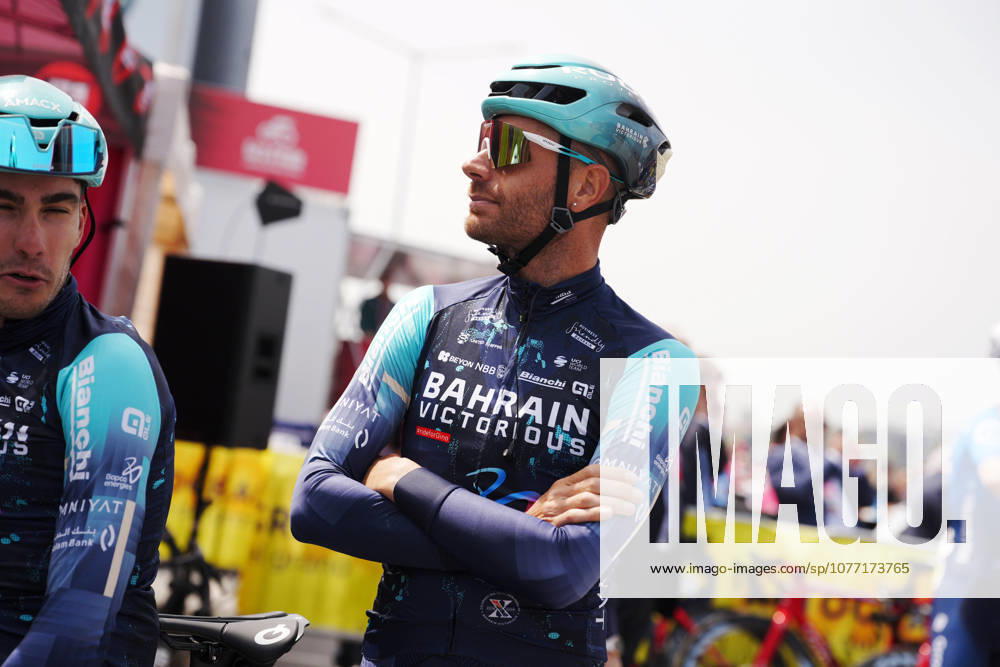 Italys Damiano Caruso of Bahrain Victorious during Stage 1 of the Giro dItalia, from Nessebar to Burgas, Bulgaria, Friday