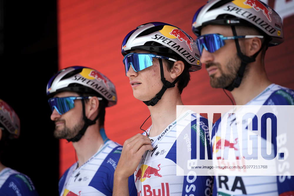 Italys Giulio Pellizzari of Red Bull - Bora - Hansgrohe during Stage 2 of the Giro dItalia, from Burgas to Veliko Tarnovo, Bulgaria, Saturday