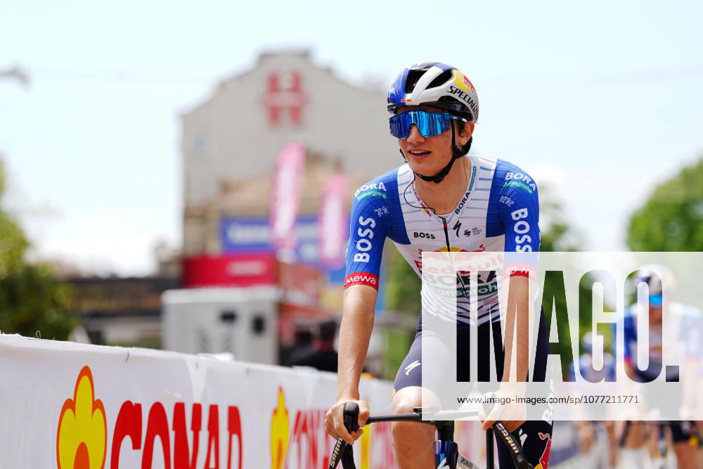 Italys Giulio Pellizzari of Red Bull - Bora - Hansgrohe during Stage 2 of the Giro dItalia, from Burgas to Veliko Tarnovo, Bulgaria, Saturday