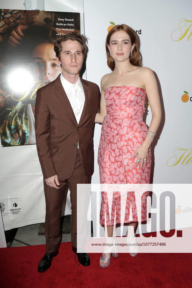Los Angeles, CA, USA - LOS ANGELES - MAR 13: Max Winkler, Zoey Deutch at the Flower Premiere at ArcLight Theater on March 13, 2018 in Los Angeles, CA
