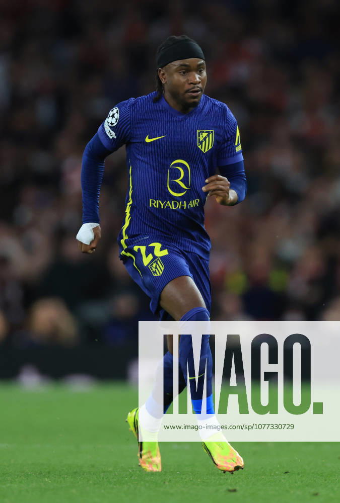 Arsenal FC v Atletico de Madrid - UEFA Champions League 2025 26 Semi Final Second Leg Ademola Lookman of Atletico Madrid running during the UEFA Champions League 2025 26 Semi Final Second Leg match between Arsenal FC and Atletico de Madrid at Arsenal Stadium on May 5, 2026 in London, England. WARNING! This Photograph May Only Be Used For Newspaper And Or Magazine Editorial Purposes. May Not Be Used For Publications Involving 1 player, 1 Club Or 1 Competition Without Written Authorisation From Football DataCo Ltd. For Any Queries, Please Contact Football DataCo Ltd on +44 (0) 207 864 9121 London Arsenal Stadium England United Kingdom