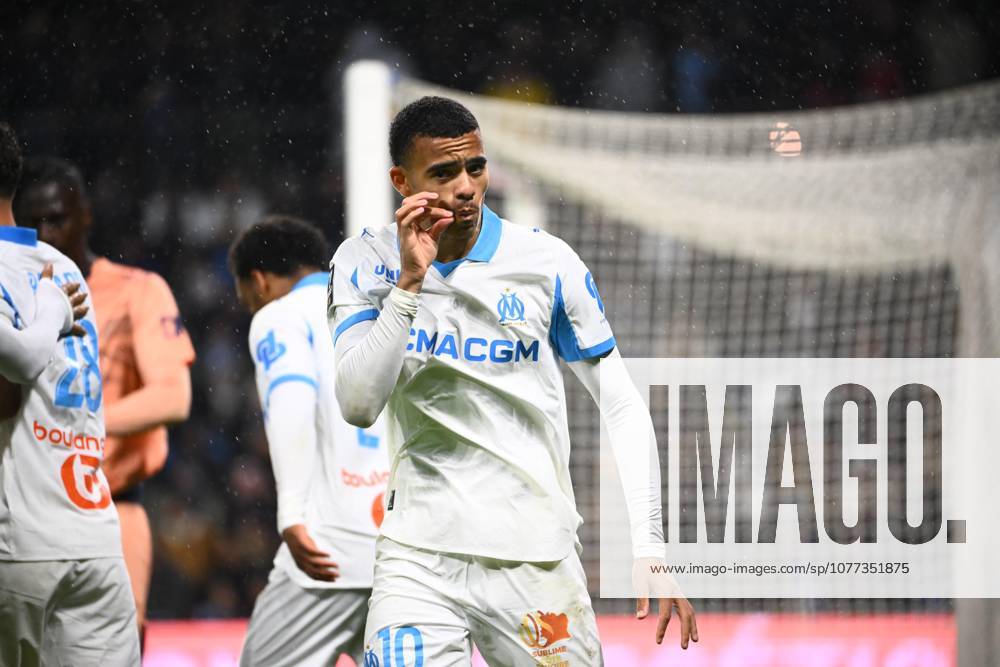 Greenwood (mason) FOOT L1 2026 LE HAVRE-MARSEILLE (0-1) STADE OCEANE LE HAVRE FRANCE 10 05 2026 GARNIER ETIENNE joie du but 0-1 de greenwood a la 55 LE HAVRE STADE OCEANE France GermanyxJapanxUKxFrancexBelgiumxOUT
