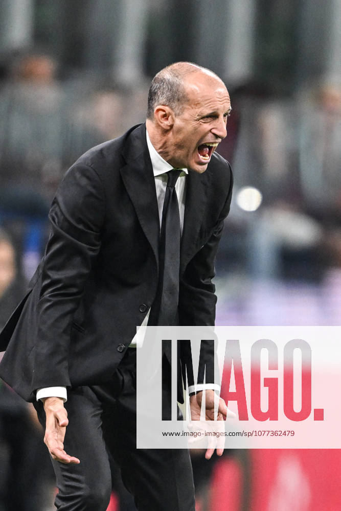 CALCIO - Serie A - AC Milan vs Atalanta BC Photo by IPA ABACAPRESS.COM84554150 - Head Coach Massimiliano Allegri of AC Milan react during the Italian Serie A football match between AC Milan and Atalanta BC on 10 of May 2026 at Giuseppe Meazza San Siro Siro stadium in Milan, Italy. Credit: Tiziano Ballabio Milan Italy