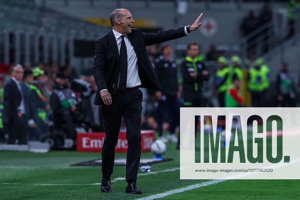 CALCIO - Serie A - AC Milan vs Atalanta BC Photo by IPA ABACAPRESS.COM84553029 - Massimiliano Allegri Head Coach of AC Milan gestures during Serie A 2025 26 football match between AC Milan and Atalanta BC at San Siro Stadium in Milan, Italy Milan Italy