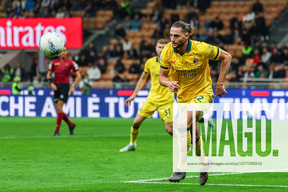 AC Milan vs Atalanta BC, Serie A football, Milano, Italy Adrien Rabiot of AC Milan seen in action during Serie A 2025 26 football match between AC Milan and Atalanta BC at San Siro Stadium in Milan, Italy Italy, Milan, Milan, San Siro Stadium