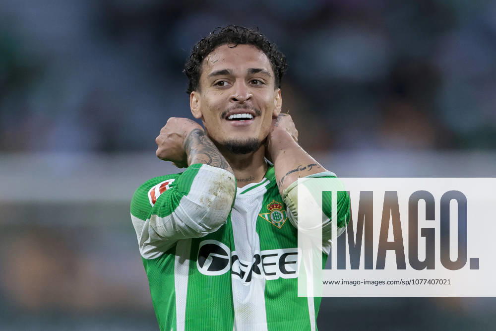 Real Betis V Elche CF - La Liga EA Sports Antony Matheus dos Santos of Real Betis reacts to a missed opportunity during the La Liga EA Sports match between Real Betis and Elche CF at La Cartuja Stadium in Seville, Spain, on May 12, 2026. Seville Spain