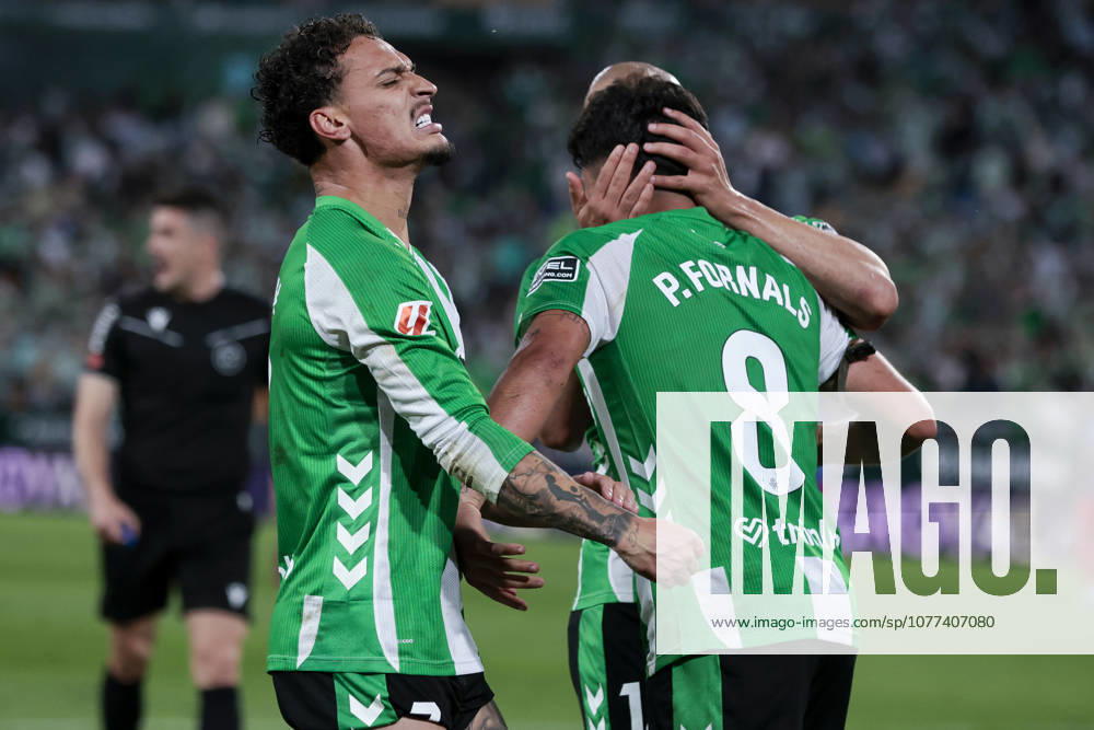 Real Betis V Elche CF - La Liga EA Sports Antony Matheus dos Santos of Real Betis celebrates a goal during the La Liga EA Sports match between Real Betis and Elche CF at La Cartuja Stadium in Seville, Spain, on May 12, 2026. Seville Spain