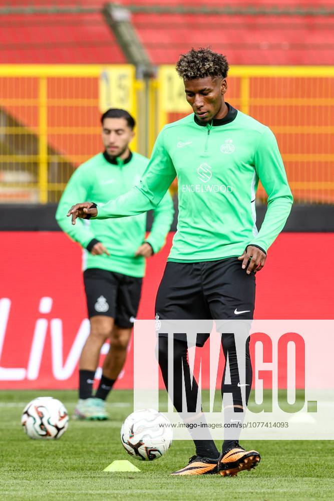 Union s Kevin Rodriguez pictured during a training session of Royale Union Saint-Gilloise ahead of the final of the Croky Cup Belgian cup competition, Wednesday 13 May 2026 in Brussels. BRUNOxFAHY x173731006x