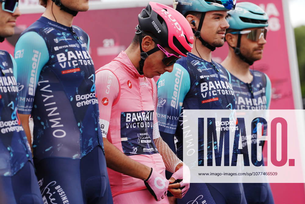 Portugals Afonso Oliveira Eulalio of Bahrain Victorious during Stage 7 of the Giro dItalia, from Formia to Blockhaus, Italy, Friday