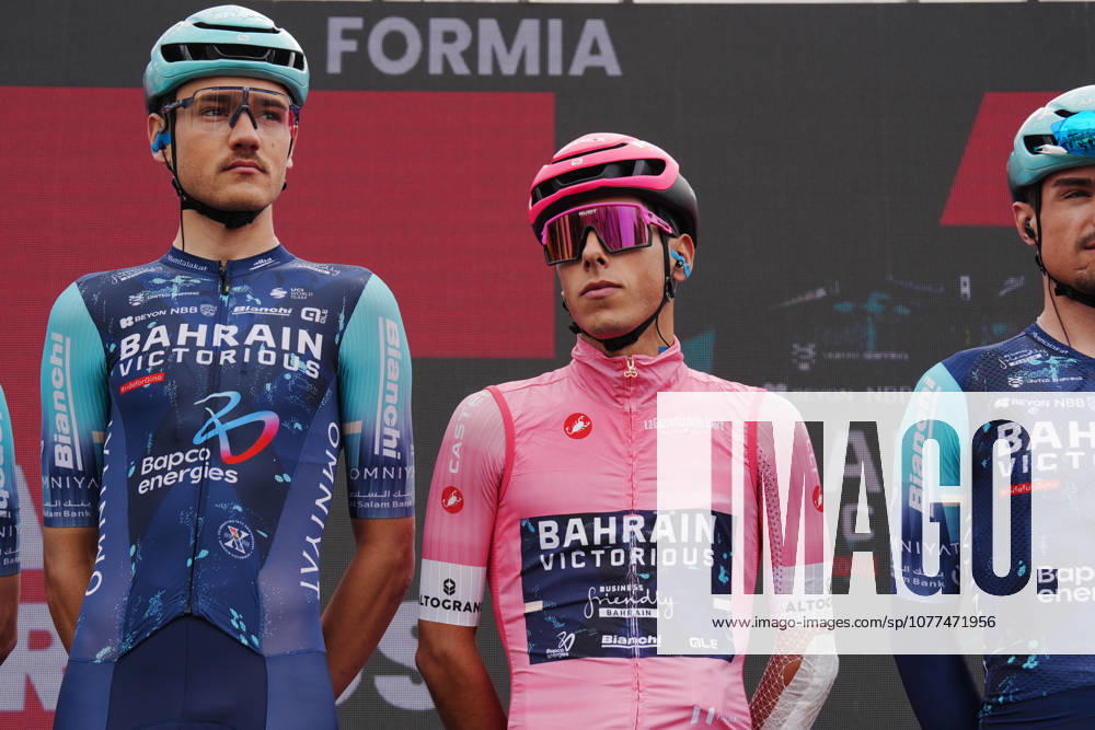 Portugals Afonso Oliveira Eulalio of Bahrain Victorious pink jersey during Stage 7 of the Giro dItalia from Formia to Blockhaus, Italy. Friday May 15, 2026.
