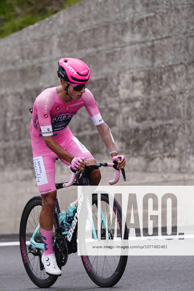 Portugals Afonso Oliveira Eulalio of Bahrain Victorious during Stage 7 of the Giro dItalia, from Formia to Blockhaus, Italy, Friday