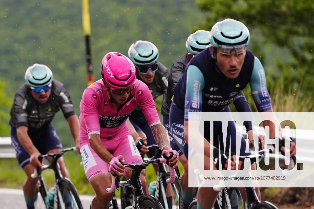 Portugals Afonso Oliveira Eulalio of Bahrain Victorious during Stage 7 of the Giro dItalia, from Formia to Blockhaus, Italy, Friday