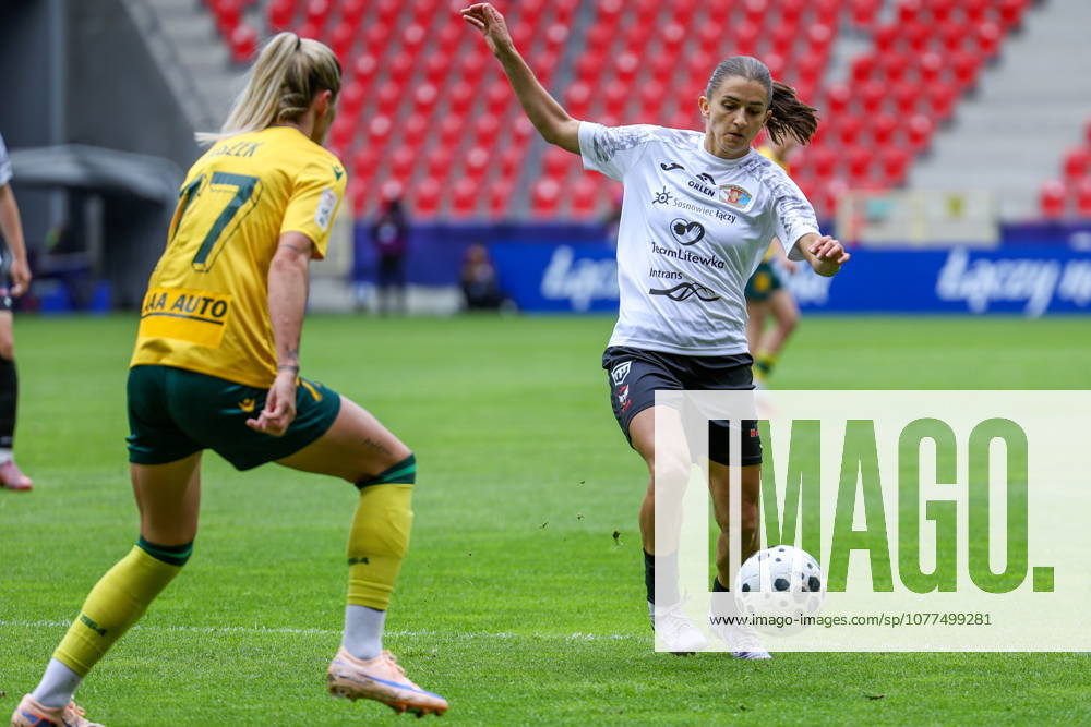 Tychy 16.05.2026. Pilka nozna ORLEN Puchar Polski kobiet sezon 2025 2026 final mecz: KKS Czarni Antrans Sosnowiec - GKS Katowice --- Football ORLEN Polish Cup season 2025 2026 final game match: KKS Czarni Antrans Sosnowiec - GKS Katowice nz Weronika Wojcik, Fot. Michal Gaciarz Arena Akcji NEWSPIX.PL --- newspix.pl