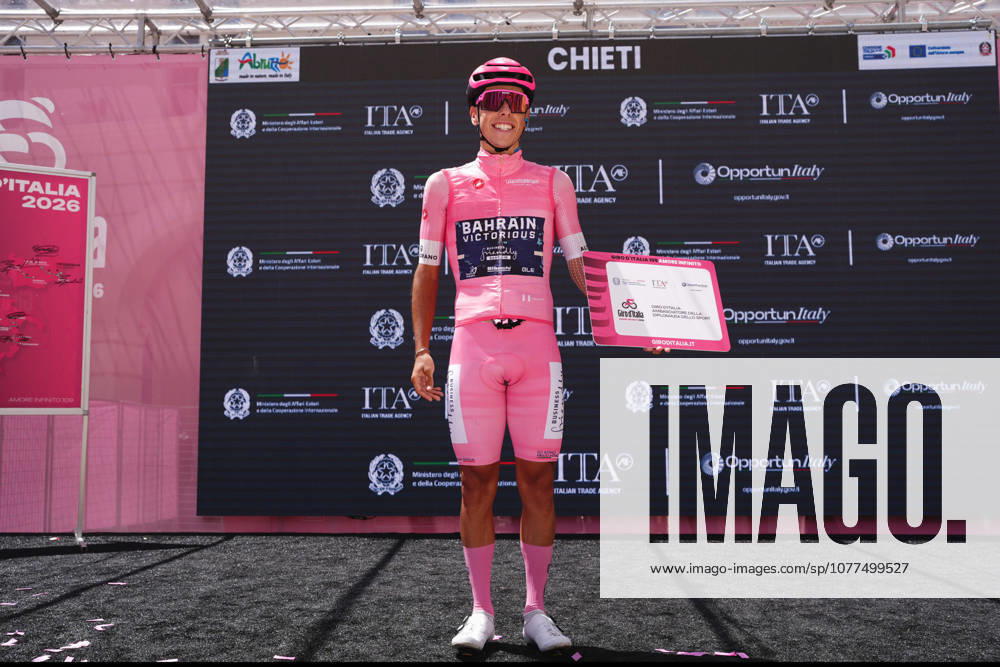 Portugals Afonso Oliveira Eulalio of Bahrain Victorious during Stage 8 of the Giro dItalia, from Chieti to Fermo, Italy, Saturday