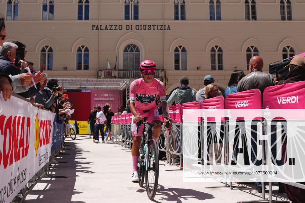 Portugals Afonso Oliveira Eulalio of Bahrain Victorious during Stage 8 of the Giro dItalia, from Chieti to Fermo, Italy, Saturday