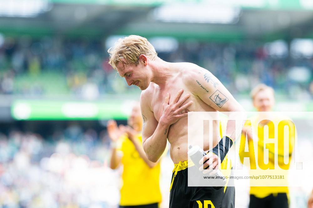 Fußball, 2025 2026, 1. Bundesliga, 34. Spieltag, SV Werder Bremen - Borussia Dortmund: Julian Brandt (Dortmund) DFL REGULATIONS PROHIBIT ANY USE OF PHOTOGRAPHS AS IMAGE SEQUENCES AND OR QUASI-VIDEO.