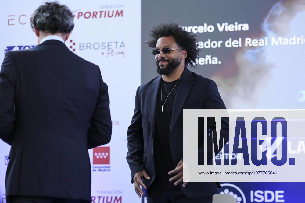 Marcelo Vieira, a former soccer player, receives the Legend Award during the 2026 ISC Awards Ceremony, which took place.as part of the ISDE Sports Convention, at the Official College of Architects of Madrid, on May 21, 2026, in Madrid, Spain. Madrid Spain - ZUMAa181 20260521_zaa_a181_050