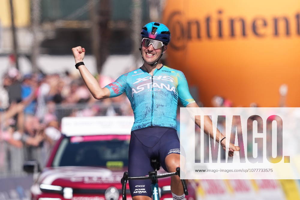 Italys Alberto Bettiol of XDS Astana Team stage winner during Stage 13 of the Giro dItalia from Alessandria to Verbania Italy, Friday May 22, 2026