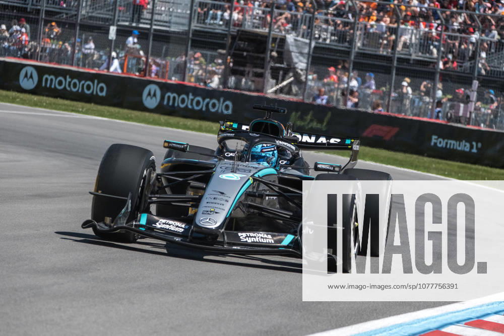George Russell (UK, Mercedes-AMG Petronas Formula 1 Team 63) im Mercedes W17, CAN, Großer Preis von Kanada, Montreal, Motorsport, Formel 1, 22.05.2026 CAN, Großer Preis von Kanada, Montreal, Motorsport, Formel 1 Montreal
