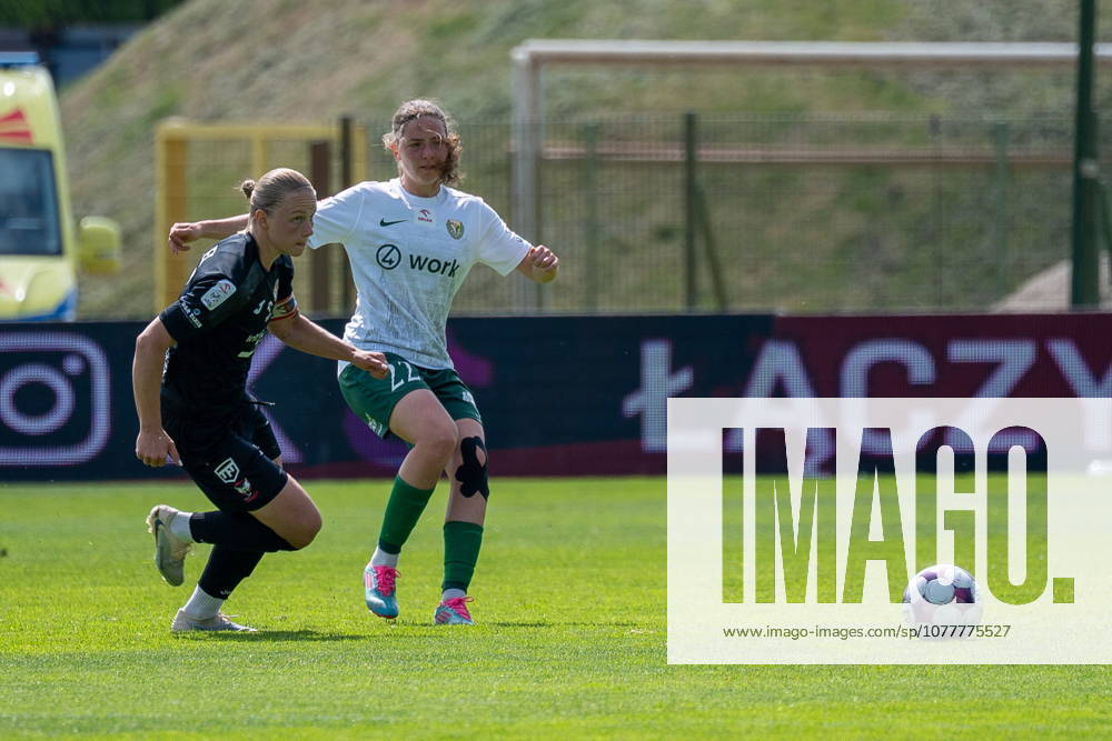 WROCLAW 23.05.2026 KOLEJKA ORLEN EKSTRALIGA PILKI NOZNEJ KOBIET SEZON 2025 26 --- POLISH WOMEN S FOOTBALL TOP LEAGUE MATCH: SLASK WROCLAW - CZARNI SOSNOWIEC, nz MILEK KLAUDIA DARIA SOKOLOWSKA, fot. KRYSTYNA PACZKOWSKA NEWSPIX.PL NEWSPIX.PL --- newspix.pl