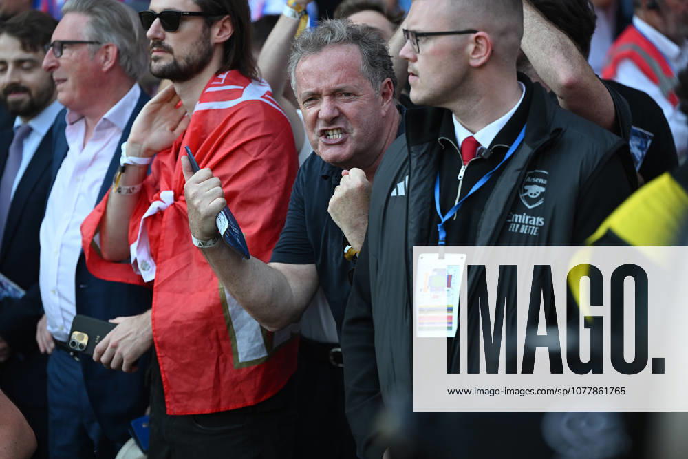 Crystal Palace v Arsenal Premier League Arsenal fan Piers Morgan during the Premier League match at Selhurst Park, London 24 05 2026 UK Newspapers OUT