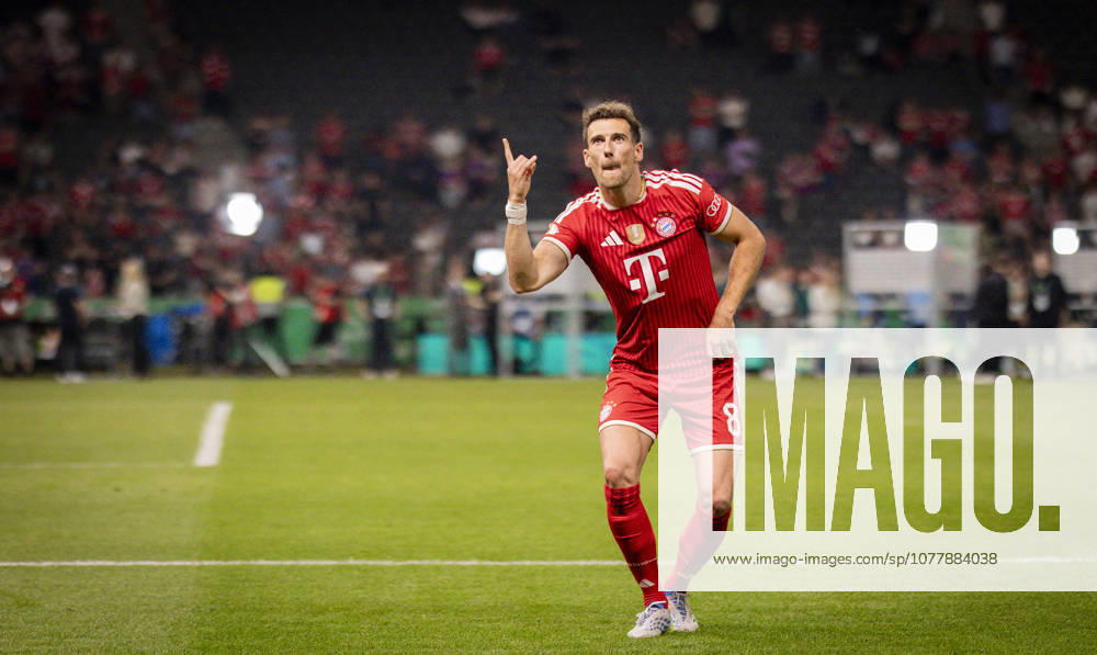 Berlin, Germany. 23rd Mai 2026. Schlussjubel Leon Goretzka (FCB) Bayern München - VfB Stuttgart 23.05.2026