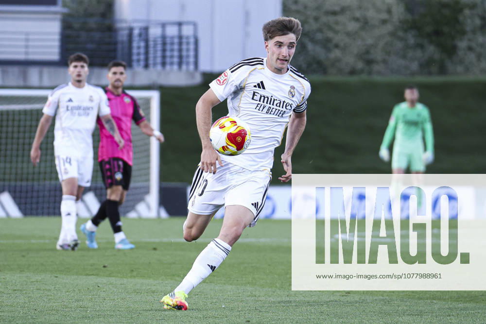 Real Madrid Castilla vs. CE Sabadell, on the playoff matchday of the 2025 26 Primera Federacion (Third Division of Spain) May 29, 2026, Madrid, Spain: Cesar Palacios during the Primera Division championship football match between Real Madrid Castilla and CD Sabadell on 29 May 2026 at Estadio Alfredo Di Stefano in Madrid, Spain. Madrid Madrid Spain