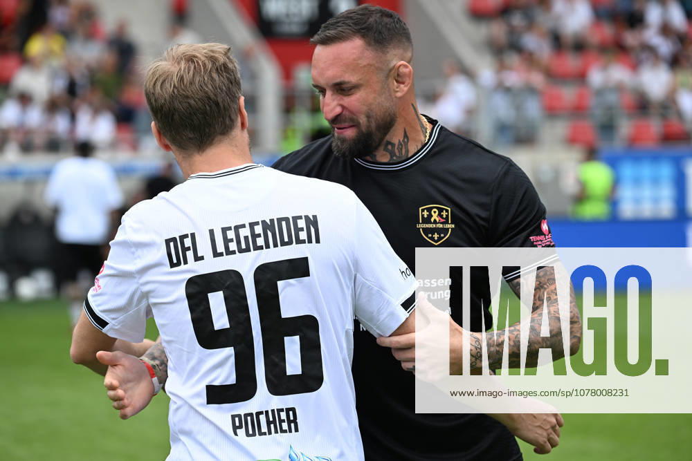 Fussball Langholz Cup 2026, v.l. Oliver Oli Pocher MMA Kämpfer Christian Eckerlin Wiesbaden