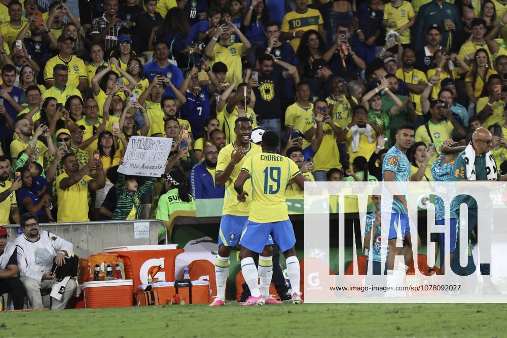 Match between the national teams of Brazil and Panama at the Maracana stadium in Rio de Janeiro. Rio de Janeiro (RJ), 05 31 2026 - Football Brazilian national team, Nationalteam Panama Friendly RJ Rayan of the Brazilian national team scores and celebrates his goal in a match between the national teams of Brazil and Panama during an International Friendly, Länderspiel, Nationalmannschaft played at the Maracana stadium, in the northern zone of Rio de Janeiro, this Sunday (31).(Foto: Leco Viana Thenews2 imago images) SPO