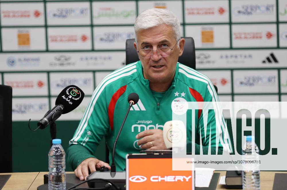 Algeria press conference, PK, Pressekonferenz Algerian national team, Nationalteam coach Vladimir Petkovic holds a press conference in Algiers, Algeria, on May 31, 2026. He announces the final list of players who will participate in the 2026 World Cup. Alger Algeria