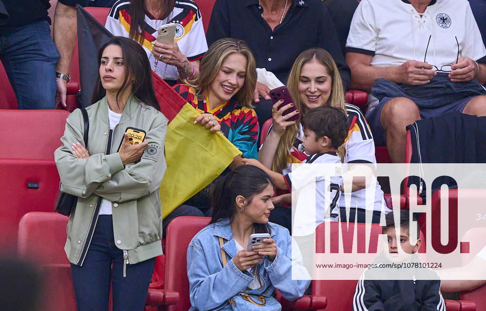 Tanja, wife of Deniz Undav Nele, wife of Nadiem Amiri in the friendly match GERMANY - FINLAND 4-0 in preparation for FIFA World Cup, WM, Weltmeisterschaft, Fussball 2026 on May 31, 2026 in Mainz, Germany.