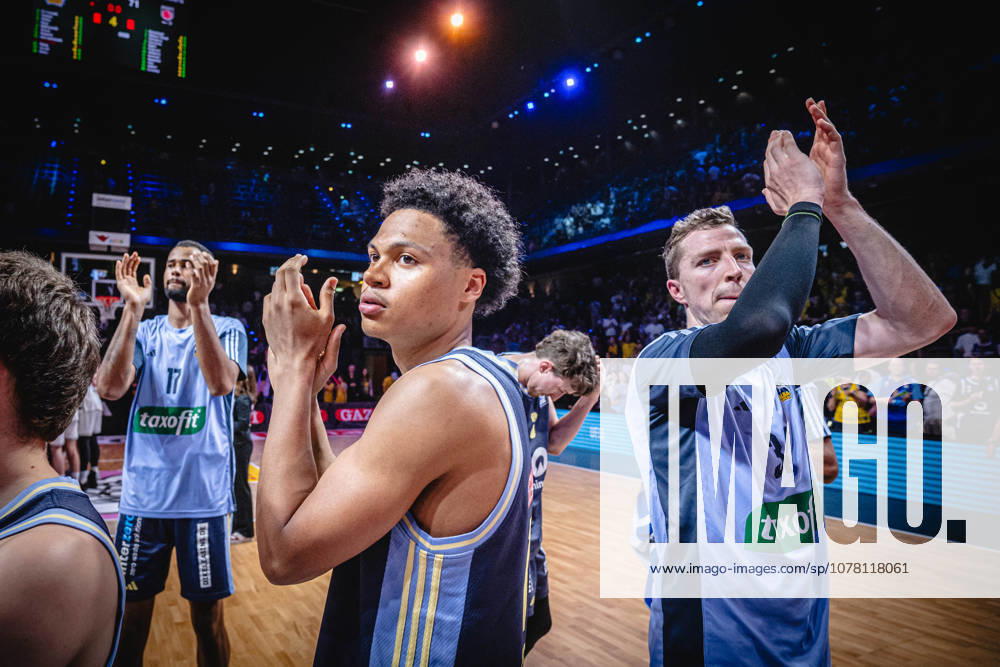 Basketball Berlin 01.06.2026 Saison 2025 2026 EasyCredit BBL 1. Bundesliga Männer, Herren Playoffs Halbfinale Spiel 2 Alba Berlin - BMA365 Bamberg Baskets Alba gewinnt Jubel Jack Kayil (Alba Berlin, No.07) Justin Bean (Alba Berlin, No.34)
