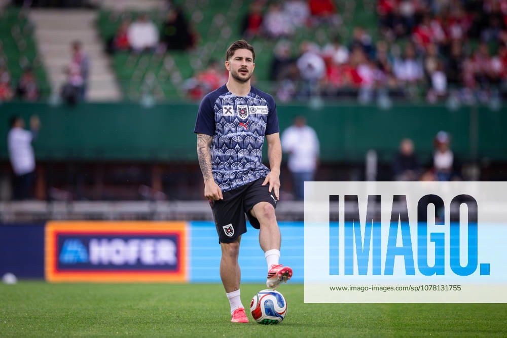 AUSTRIA - TUNISIA Christoph Baumgartner of Austria and RB Leipzig warmup - injured ahead of the friendly football match ahead of FIFA World Cup, WM, Weltmeisterschaft, Fussball WM, Weltmeisterschaft, Fussball 2026 WM, Weltmeisterschaft, Fussball WM, Weltmeisterschaft, Fussball between Austria and Tunisia, matchday 2. Ernst Happel Stadium, Stadion, Vienna, Austria, June 01, 2026. Photo by Branislav Racko