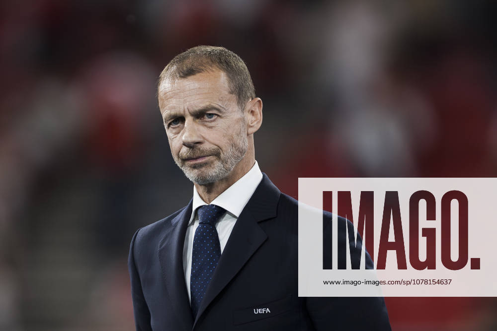 Paris Saint-Germain FC v Arsenal FC - UEFA Champions League Aleksander Ceferin, president of UEFA, looks on during the award ceremony following the UEFA Champions League 2025 26 final football match between Paris Saint-Germain FC and Arsenal FC. Budapest Hungary