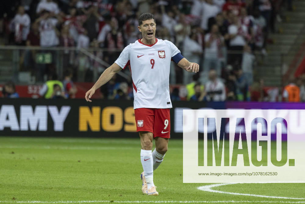 Fußball, Testspiel, Polen - Nigeria #3 Poland - Nigeria 03.06.2026 football, Warsaw, PGE National Stadium, FIFA , friendly international game match Poland - Nigeria ( mecz towarzyski, pilka nozna, Polska - Nigeria ) image shows: Robert Lewandowski photo Katarzyna Plewczynska Fotostyk