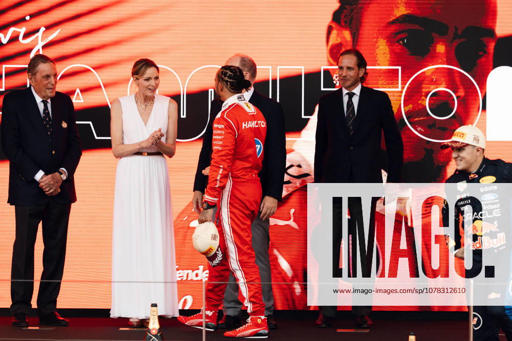 Monte Carlo, Monte Carlo, Principality of Monaco: LEWIS HAMILTON (44, Scuderia Ferrari HP, GBR, British F1 Driver, SF-26) during the Formula 1 Podium on Race Day (Sunday) at the Formula 1 Louis Vuitton Grand Prix de Monaco 2026 in Monte Carlo, Principality of Monaco Monte Carlo Principality of Monaco - ZUMAr193 20260607_zsp_r193_016