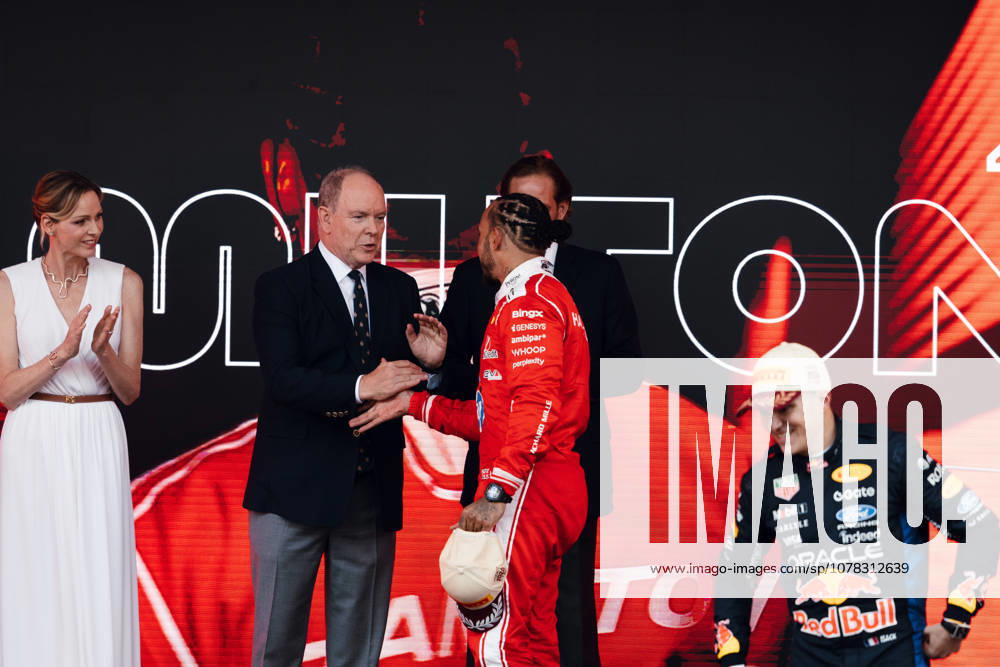 Monte Carlo, Monte Carlo, Principality of Monaco: LEWIS HAMILTON (44, Scuderia Ferrari HP, GBR, British F1 Driver, SF-26) during the Formula 1 Podium on Race Day (Sunday) at the Formula 1 Louis Vuitton Grand Prix de Monaco 2026 in Monte Carlo, Principality of Monaco Monte Carlo Principality of Monaco - ZUMAr193 20260607_zsp_r193_018