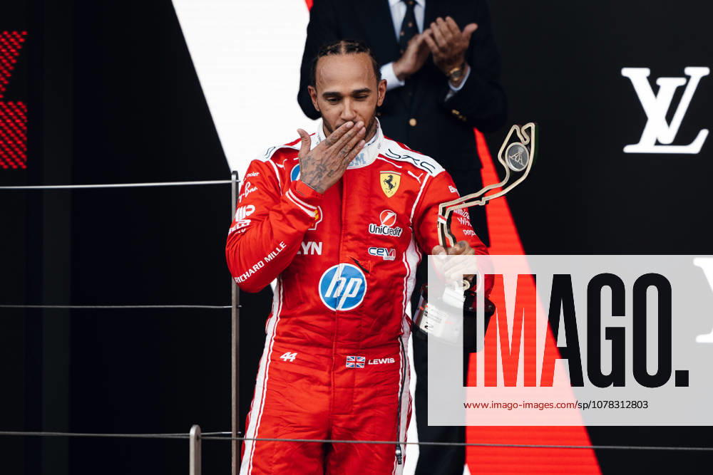 Monte Carlo, Monte Carlo, Principality of Monaco: LEWIS HAMILTON (44, Scuderia Ferrari HP, GBR, British F1 Driver, SF-26) during the Formula 1 Podium on Race Day (Sunday) at the Formula 1 Louis Vuitton Grand Prix de Monaco 2026 in Monte Carlo, Principality of Monaco Monte Carlo Principality of Monaco - ZUMAr193 20260607_zsp_r193_025