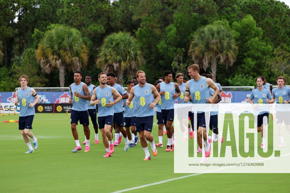 England players during a training session England Team Training, 2026 FIFA World Cup, WM, Weltmeisterschaft, Fussball Football, Palm Beach Gardens, Palm Beach, Florida, USA - 09 Jun 2026Florida Florida Blue Training Centre United States of America