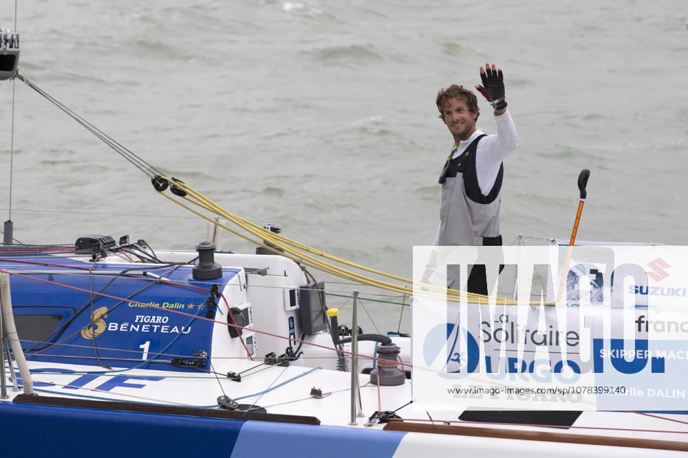 VOILE : 4eme etape de la Solitaire Urgo Le Figaro entre Concarneau et Dieppe - 23 06 2017 Charlie Dalin (Skipper Macif 2015) vainqueur de la 4eme etape de la Solitaire Urgo Le Figaro entre Concarneau et Dieppe et 3eme du classement General - le 23 06 2017 DieppeFrance