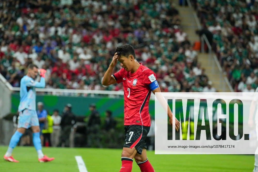 South Korea v Czechia - FIFA World Cup, WM, Weltmeisterschaft, Fussball 2026 - Group A ZAPOPAN, MEXICO - JUNE 11:Son Heung-min (7) of Czechia in action against Lee Jae-sung (10) of South Korea during the 2026 FIFA World Cup First Stage Group A match between South Korea and Czechia at Estadio Akron (Guadalajara Stadium) in Zapopan, Guadalajara, Mexico on June 11, 2026. Luciano Gonzalez Anadolu Zapopan Mexico. Editorial use only. Please get in touch for any other usage.