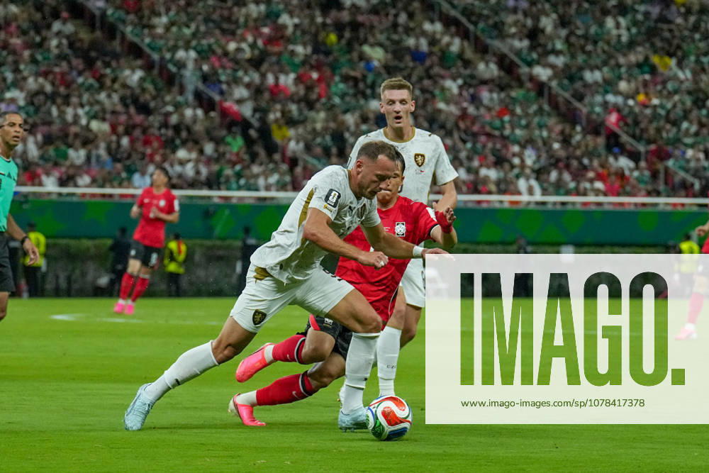 South Korea v Czechia - FIFA World Cup, WM, Weltmeisterschaft, Fussball 2026 - Group A ZAPOPAN, MEXICO - JUNE 11: Tomas Soucek (L) of Czechia in action during the 2026 FIFA World Cup First Stage Group A match between South Korea and Czechia at Estadio Akron (Guadalajara Stadium) in Zapopan, Guadalajara, Mexico on June 11, 2026. Luciano Gonzalez Anadolu Zapopan Mexico. Editorial use only. Please get in touch for any other usage.