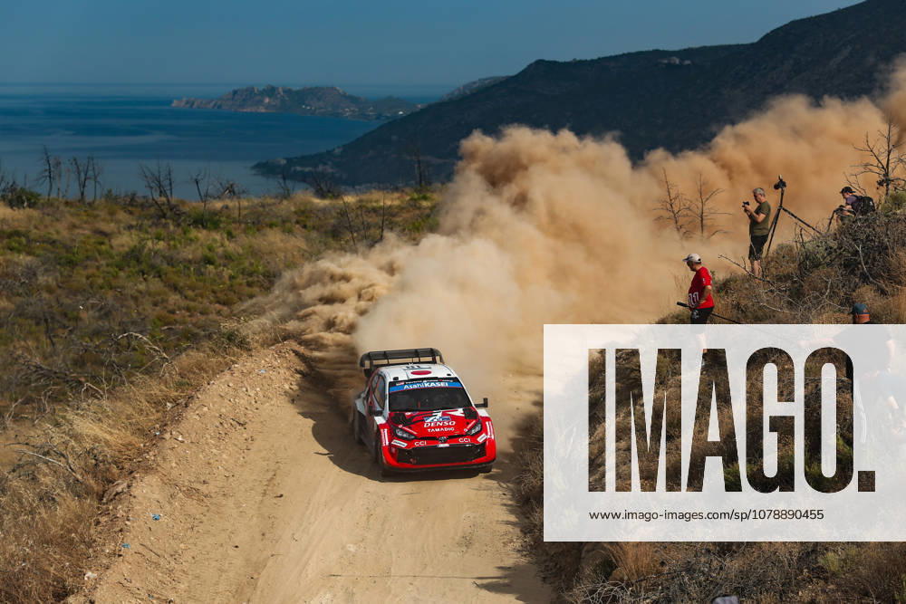 IPA86117662 - Driver Takamoto Katsuta and co-driver Aaron Johnston of Team Toyota Gazoo Racing WRT, driving a Toyota GR Yaris Rally1, faced a shakedown during the FIA World Rally Championship WRC, Motorsport Rallye, WM EKO Acropolis Rally Greece 2026 on June 25 in Loutraki, Greece