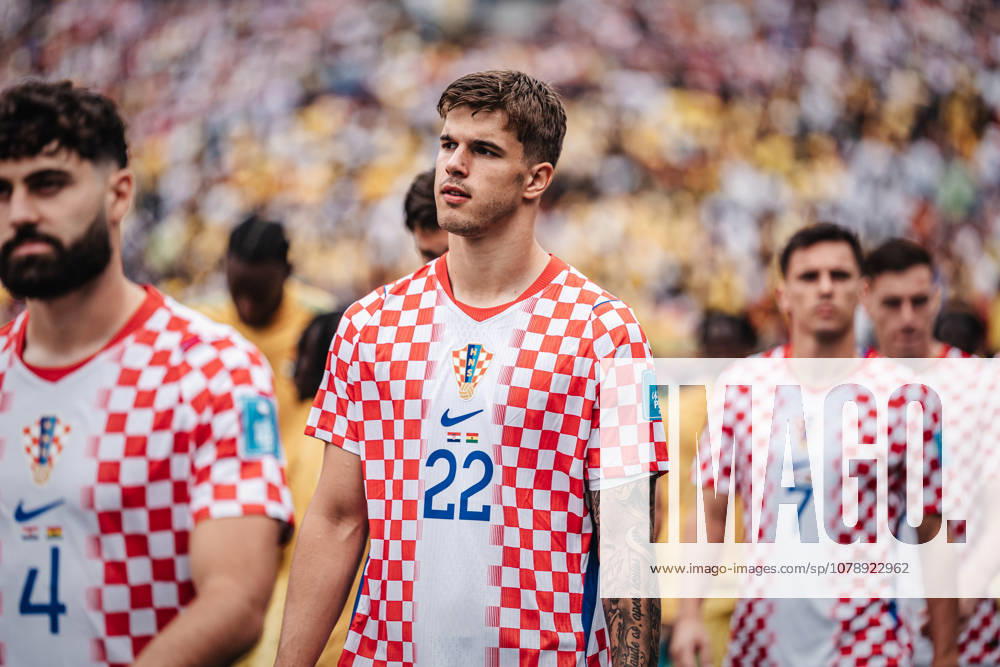 Fußball Herren FIFA Fußball-Weltmeisterschaft 2026 Gruppe L Kroatien vs. Ghana 27.06.2026 Luka Vuskovic ( 22, Kroatien) läuft in das Stadion ein Philadelphia Philadelphia Stadion Pennsylvania United States of America