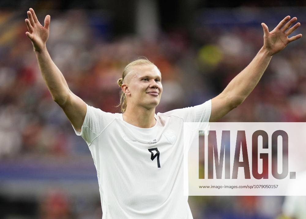 Football: 2026 World Cup Norway s Erling Haaland celebrates after scoring the winner in the second half of a World Cup round of 32 football match against Ivory Coast at Dallas Stadium in Arlington, Texas, on June 30, 2026. A14AA0005621020P