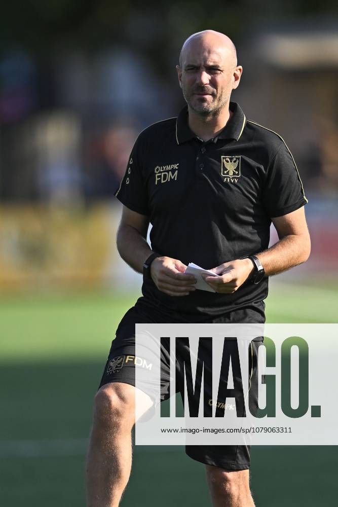 STVV s head coach Frederic De Meyer pictured before a training session of Belgian first division soccer team STVV, on Wednesday 01 July 2026 in Sint-Truiden, in preparation of the upcoming 2026-2027 Belgian first division soccer season. JOHAN EYCKENS JohanxEyckens x180104307x