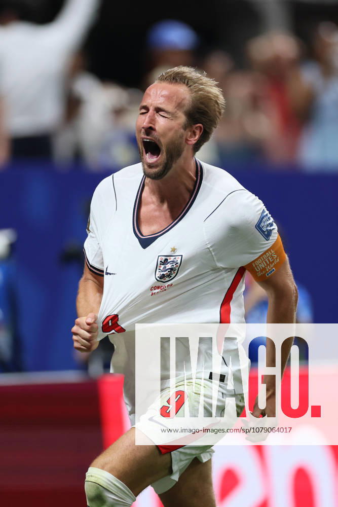 England v Congo DR: Round Of 32 - FIFA World Cup, WM, Weltmeisterschaft, Fussball 2026 Harry Kane of England celebrates equalizing goal during the FIFA World Cup 2026 Round Of 32 match between England and Congo DR at Atlanta Stadium on July 1, 2026 in Atlanta, United States. Atlanta Atlanta Stadium GA United States