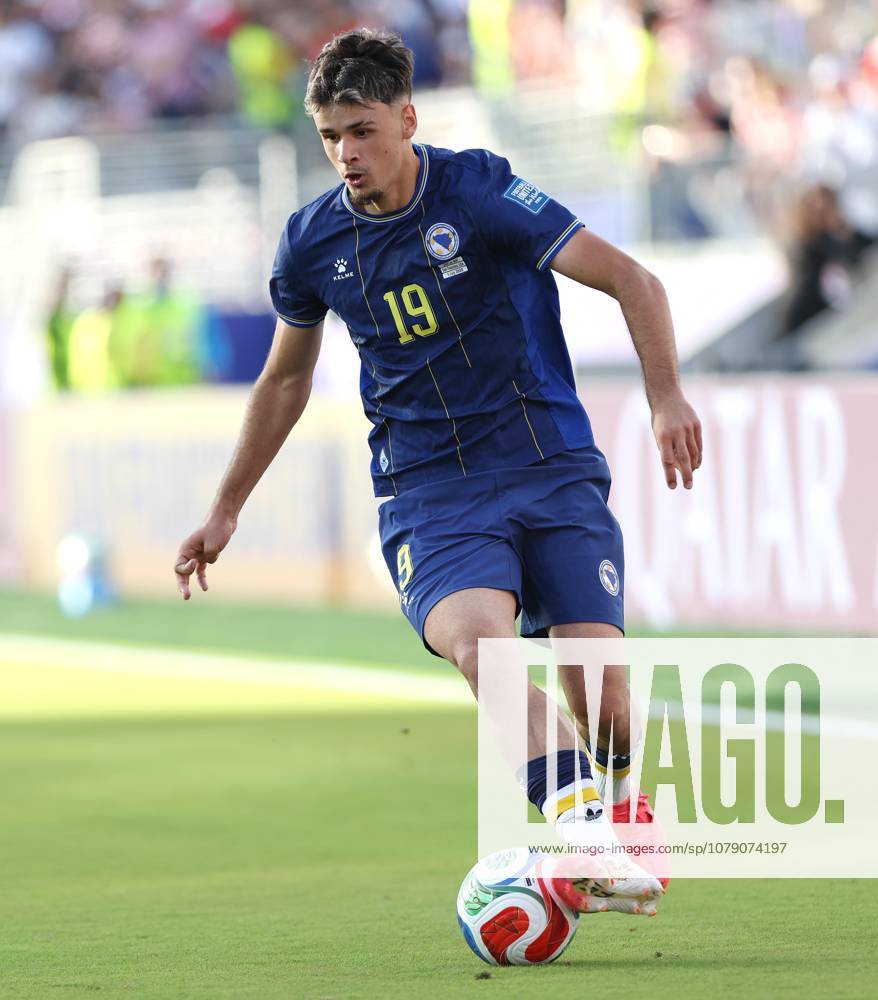 . - United States Of America v Bosnia and Herzegovina, FIFA World Cup, WM, Weltmeisterschaft, Fussball 2026, Round Of 32, Levi Stadium, San Francisco Stadium, Santa Clara, California, USA, 1st July 2026. DC Photos Crystal Pix Kerim Alajbegovic of Bosnia and Herzegovina national team, Nationalteam - United States Of America v Bosnia and Herzegovina, FiFA World Cup 2026, Round Of 32, Levi Stadium, San Francisco Stadium, Santa Clara, California, USA, 1st July 2026. DC Photos Crystal Pix Santa Clara San Francisco Stadium United States Of America